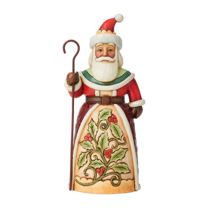 Jim Shore Heartwood Creek | Ivy, Holly, and Days So Jolly - Holly Santa Pint Sized - 6009003 | DBC Collectibles