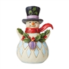 Jim Shore Heartwood Creek | Making Things Merry - Snowman/Holly Garland  Pint Size - 6009006 | DBC Collectibles