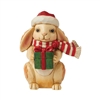 Jim Shore Heartwood Creek | Christmas Bunny Mini - 6009012 | DBC Collectibles