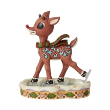 Jim Shore Rudolph Traditions | Rudolph Ice Skating 6009112 | DBC Collectibles