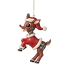 Jim Shore Rudolph Traditions | Rudolph in Santa Suit Ornament 6009113 | DBC Collectibles