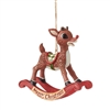 Jim Shore Rudolph Traditions | Rudolph Rocking Horse Ornament 6009114 | DBC Collectibles