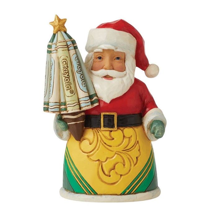 Crayola by Jim Shore | Crayola Santa Mini Figurine 6009136 | DBC Collectibles