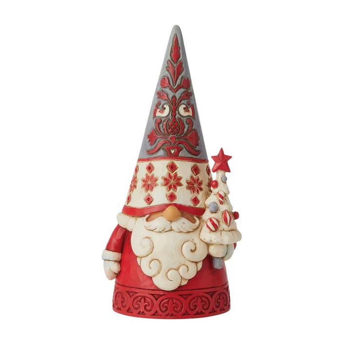 Jim Shore Heartwood Creek | Tomte Tidings - Nordic Noel Gnome with Tree  | 6009499 | DBC Collectibles