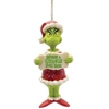 Jim Shore Heartwood Creek |  Grinch Beware a Grinch Lives Here - Ornament - 6009535 | DBC Collectibles