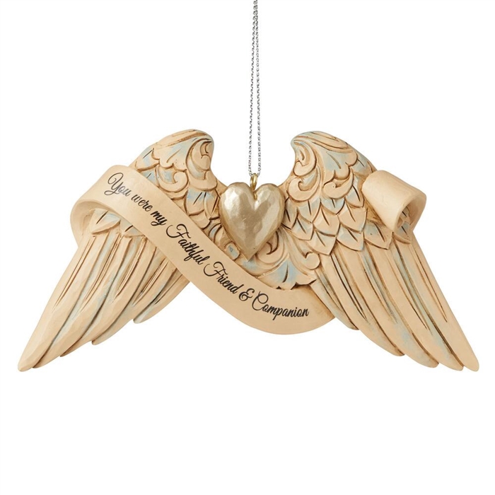 Jim Shore Heartwood Creek | Pet Angel Wings Ornament - 6009572 | DBC Collectibles