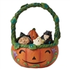 Jim Shore Heartwood Creek |   Halloween Basket And Minis 5Pc Set - 6009602 | DBC Collectibles
