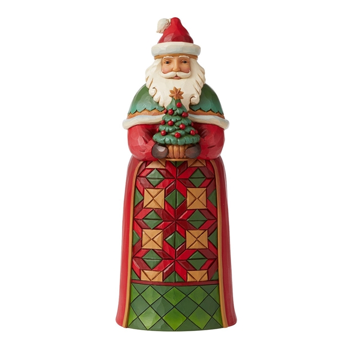 Jim Shore Heartwood Creek | Bring Joy To Others Santa - Holding Tree 6009685 | DBC Collectibles