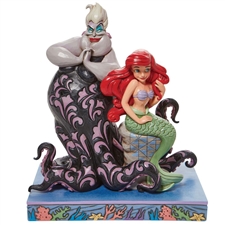 Jim Shore Disney Traditions |  Ariel & Ursula 6010094 | DBC Collectibles
