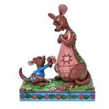 Jim Shore Disney Traditions | The Sweetest Gift - Roo Giving Kanga Flowers 6010102 | DBC Collectibles