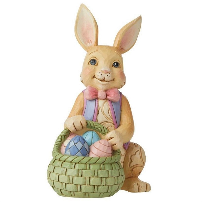 JIm Shore Heartwood Creek - Mini Bunny With Basket