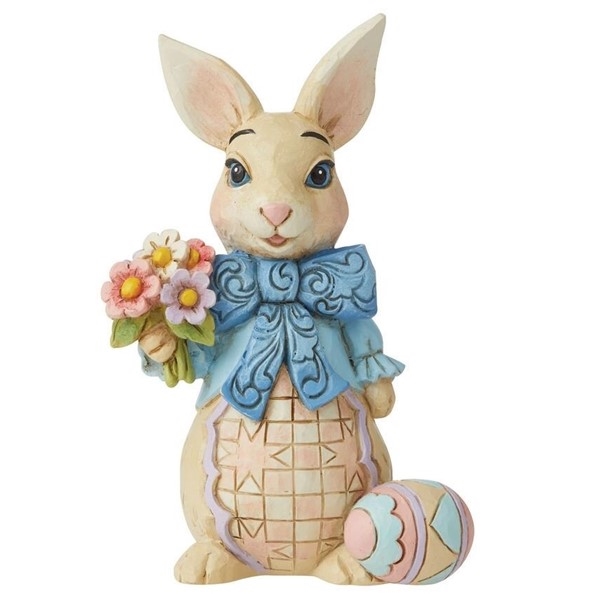JIm Shore Heartwood Creek - Mini Easter Bunny with Big Bow