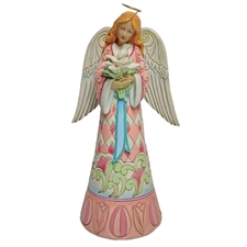 Jim Shore Heartwood Creek - Easter Faith - Easter Angel with Lilies And Dove
