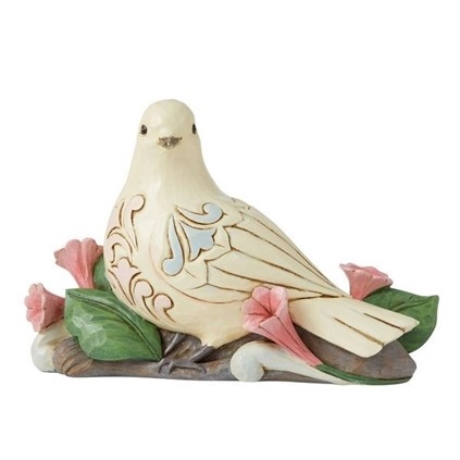 Jim Shore Heartwood Creek | Peaceful Messenger - White Dove 6010283 | DBC Collectibles