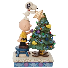 Peanuts By Jim Shore |   Finishing Touches -Charlie Brown & Snoopy Decorating Tree 6010321 | DBC Collectibles