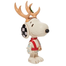 Peanuts By Jim Shore |  Snoopy Reindeer Mini 6010327 | DBC Collectibles