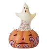 Jim Shore Heartwood Creek | Mini Ghost in Pumpkin - 6010676 | DBC Collectibles