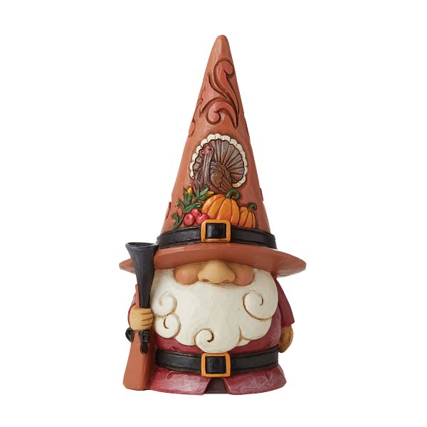 Jim Shore Heartwood Creek |  Colonial Comradery - pilgrim gnome - 6010680 | DBC Collectibles