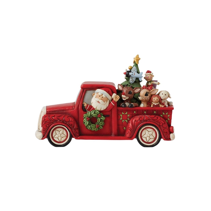 Rudolph Traditions by Jim Shore | Rudolph in Red Pickup 6010715 | DBC Collectibles