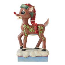 Rudolph Traditions by Jim Shore | Rudolph In Hat 6010717 | DBC Collectibles