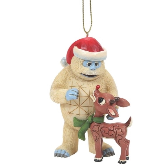 Rudolph Traditions by Jim Shore | Rudolph and Bumble Ornament 6010718 | DBC Collectibles