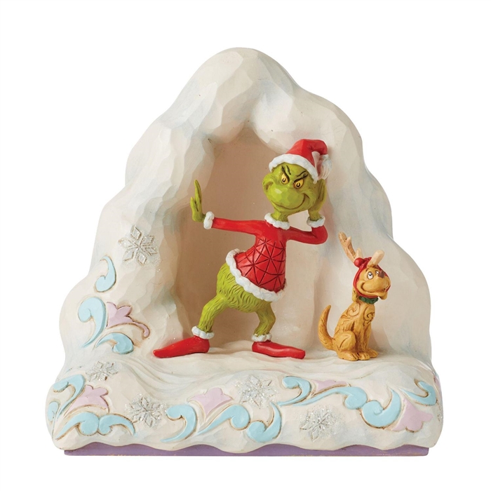 The Grinch by Jim Shore | Grinch and Max on Snow 6010780 | DBC Collectibles