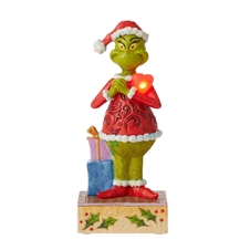 The Grinch by Jim Shore | Grinch with Large Red Heart 6010782 | DBC Collectibles