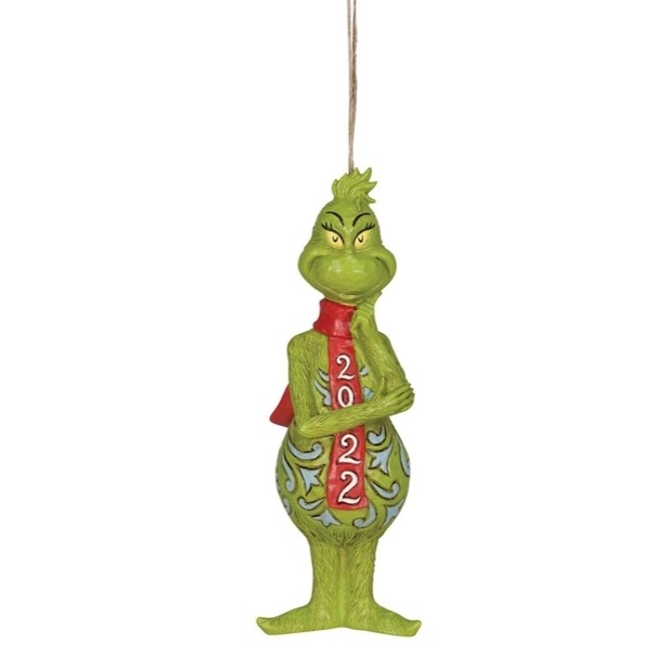 The Grinch by Jim Shore | Grinch Dated 2022 Ornament 6010783 | DBC Collectibles