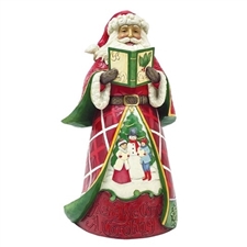Jim Shore Heartwood Creek | Here We Come A Caroling - Caroling Santa 16th Annual  6010813 | DBC Collectibles