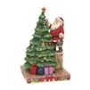 Jim Shore Heartwood Creek | The Most Wonderful Time  Of The Year  Santa Decorating Tree  6010819 | DBC Collectibles