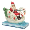 Jim Shore Heartwood Creek | Grace and Goodwill - Santa Riding a Swan 6010824 | DBC Collectibles