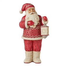 Jim Shore Heartwood Creek  | Bundled Up For A Cozy Christmas - Nordic Noel Santa in Boots  6010833 | DBC Collectibles