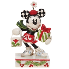 Jim Shore Disney Traditions | Minnie Bag & Gift 6010870 | DBC Collectibles