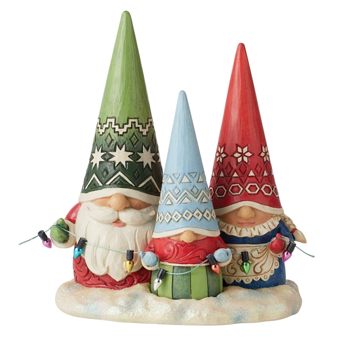 Jim Shore Heartwood Creek | Together For Christmas - Christmas Gnome Family 6011157 | DBC Collectibles