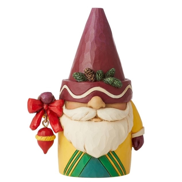 Crayola by Jim Shore | Embellished in Color - Gnome Holding Ornament 6011241 | DBC Collectibles