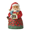 Jim Shore Heartwood Creek | Granting Wishes - Pint Sized Santa with Gifts 6011481 | DBC Collectibles