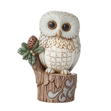 Jim Shore Heartwood Creek | Woodland Owl on Tree Stump 6011620 | DBC Collectibles