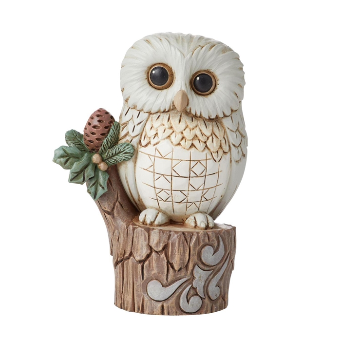 Jim Shore Heartwood Creek | Woodland Owl on Tree Stump 6011620 | DBC Collectibles