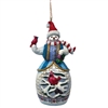 Jim Shore Heartwood Creek  | Snowman with Cardinal Ornament 6011673 | DBC Collectibles