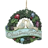 Jim Shore Heartwood Creek  | Christmas Together Wreath Ornament 6011676 | DBC Collectibles