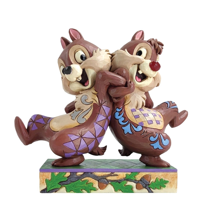 Jim Shore Disney Traditions | Mischievous Mates - Chip & Dale Figurine 6011932 | DBC Collectibles