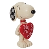 Peanuts by Jim Shore |  Snoopy wearing Heart Sign 6011953| DBC Collectibles