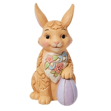 Jim Shore  | Mini Easter Bunny Floral 6012440 | DBC Collectibles