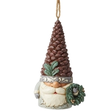Jim Shore Heartwood Creek |  Woodland Gnome Pinecone Ornament 6012689 | DBC Collectibles