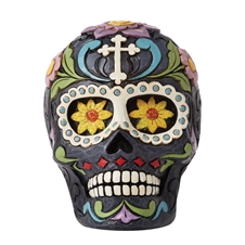 Jim Shore Heartwood Creek | Day of the Dead Black Skull 6012754 | DBC Collectibles