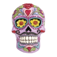 Jim Shore Heartwood Creek | Day of the Dead Purple Skull 6012755 | DBC Collectibles