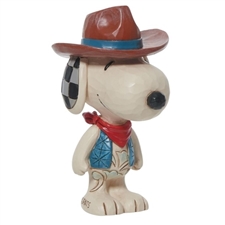 Peanuts by Jim Shore | Snoopy Cowboy Mini 6013038 | DBC Collectibles
