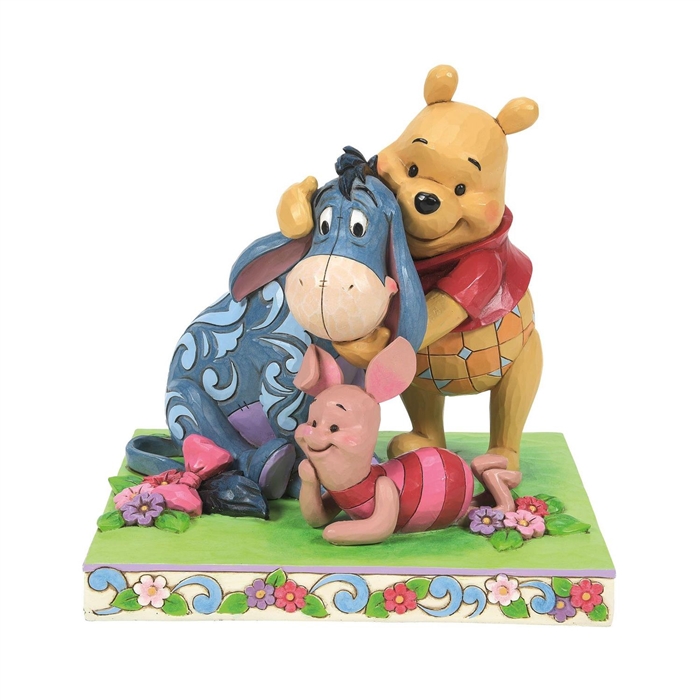 Jim Shore Disney Traditions | Here Together, Friends Forever - Pooh & Friends 6013079 | DBC Collectibles