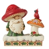 Jim Shore Heartwood Creek -  Christmas With My Gnomie -Santa by Mushroom and Bird