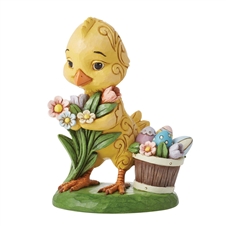 Jim Shore Heartwood Creek | One Cute Easter Chick - Pint Sized Easter Figure 6014393 | DBC Collectibles